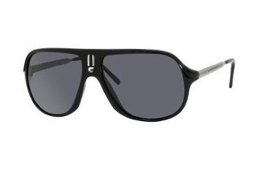 Image of Carrera Safari Sunglasses - Shiny Black Frame, Gray Polarized Lenses SAFARRS0D28RA