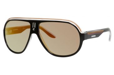 Image of Carrera Speedway/S Bifocal Prescription Sunglasses SPEEDS-0KEE-UW-6312 - Lens Diameter 63 mm, Frame Color Black Crystal Orange
