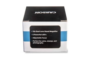 Image of Carson 10x LED VersaLoupe, Lighted, Black, LH-50