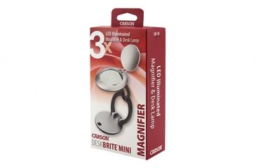 Image of CARSON 2.25 LED LIGHTED Folding Magnifier Loupe, 3x, Black/Silver LM-10