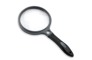 Image of Carson 4.3in Soft-Grip Magnifier, 2x with 11.5x Spot Lens and Case