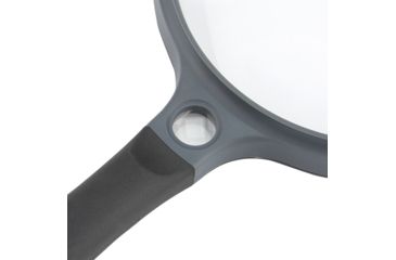 Image of Carson 5in Soft-Grip Magnifier, 2x with 11.5x spot Lens and Case