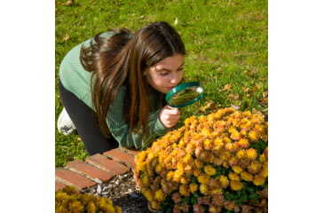 Image of Carson BigEye 2.5x 5in Acrylic Hand Magnifier, Outdoor Green HU-20