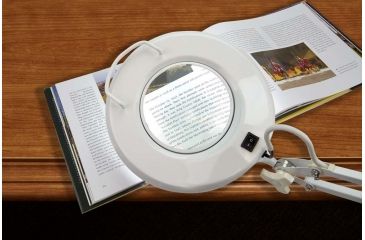 Image of Carson DeskBritePlus Magnifier Loupe w/ LED Light, White CP-70