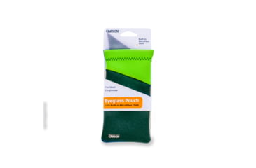 Image of Carson Eyeglasses Microfiber Lens Cloth in Pouch, Lime, 4.3 x 0.5 x 6.9 in, EC-10-05