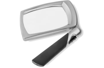 Image of Carson LED Lighted Folding Rectangular Magnifier, 2.5x Power, Silver/Black, Small, MJ-30
