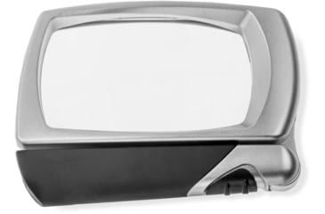 Image of Carson LED Lighted Folding Rectangular Magnifier, 2.5x Power, Silver/Black, Small, MJ-30