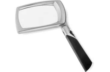Image of Carson LED Lighted Folding Rectangular Magnifier, 2.5x Power, Silver/Black, Small, MJ-30