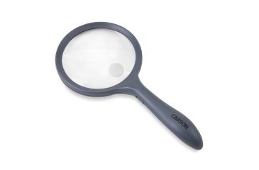 Image of Carson LED Lighted HandHeld 2x Magnifier w/4x Spot Lens, Gray hm-44