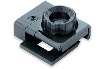 Image of Carson LinenTest/Loupe Lighted Foldout Compact Magnifier Loupe, Black LT-10