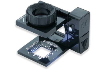 Image of Carson LinenTest/Loupe Lighted Foldout Compact Magnifier Loupe, Black LT-10