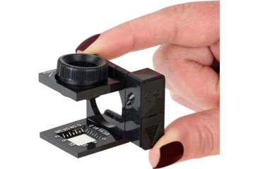 Image of Carson LinenTest/Loupe Lighted Foldout Compact Magnifier Loupe, Black LT-10