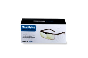 Image of Carson Magnifying Hobby Glasses, 1.8x Magnification, Black, 5.8 x 6.8 x 1.8 in, CP-12