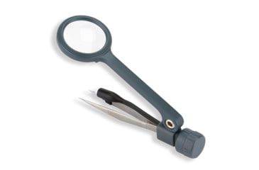Image of Carson MagniGrip 4x LED Lighted Magnifier w/ Precision Tweezers - Batteries Included MG-88