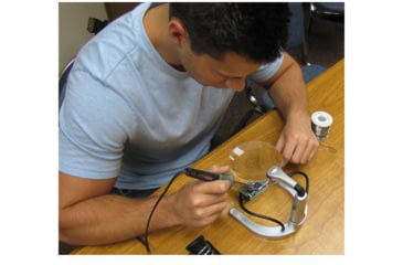 Image of Carson MagniLamp Deluxe Magnifier Light Loupe, Silver GN-88