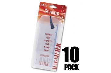 Image of Carson MagniMark Loupe 10 Pack, Clear, 7.5x.1x2.6 MM-22MU