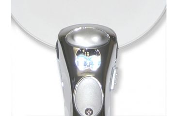 Image of Carson MH-95 Chrome RimFree 2x LED-Lighted Rimless Magnifier / Loupe MH-95