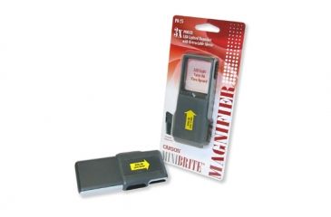 Image of Carson MiniBright 3x Pocket LED Magnifier Loupe, 4 Pack, Grey PO-25MU