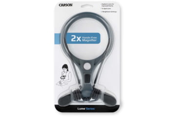 Image of Carson Optical AS-70 Lume Series Hands-Free Magnifier, Gray, 5.7 in x 1.0 in x 9.3 in, AS-70