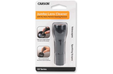 Image of Carson Optical C6 Reusable Jumbo Lens Cleaner w/ Dry Nano-Particle Cleaning Formula, Black, 0.9 in x 0.9 in x 3.3 in, CS-45