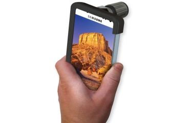 Image of Carson Optical HookUpz for Galaxy S4 with monocular, Black/grey IC-418