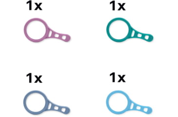 Image of Carson Optical MagnetMag Handheld Magnifier w/ Magnetic Handle, Blue, Purple, Green, Gray, 2.3 in x 0.4 in x 4.6 in, DX-50AS