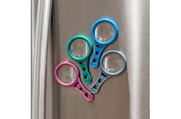 Image of Carson Optical MagnetMag Handheld Magnifier w/ Magnetic Handle, Blue, Purple, Green, Gray, 2.3 in x 0.4 in x 4.6 in, DX-50AS