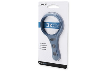 Image of Carson Optical MagnetMag Handheld Magnifier w/ Magnetic Handle, Blue, Purple, Green, Gray, 2.3 in x 0.4 in x 4.6 in, DX-50AS