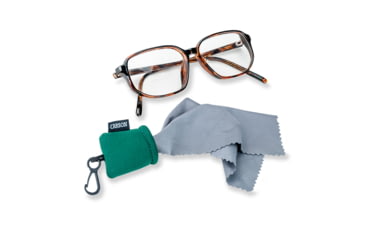 Image of Carson Stuff-It Lens Cleaner, Cloth &amp; Pouch, Green, 1.7 x 1.1 x 1.8 in, SN-40GR