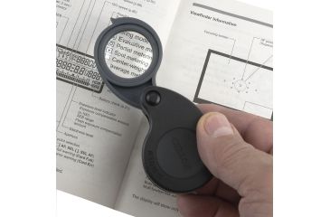 Image of Carson TriView 5x / 10x / 15x Folding Loupe with Built-in Case TV-15