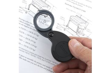 Image of Carson TriView 5x / 10x / 15x Folding Loupe with Built-in Case TV-15