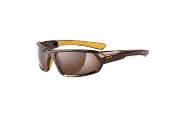 Image of Cebe STeem Sunglass Dark Deep Brown/Orange Frame, Brown Mirror AR Lens CBSTEEM2
