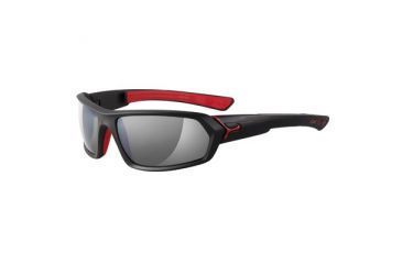 Image of Cebe STeem Sunglass Matte Black Red Frame, Grey Polarized Mirror AR Lens CBSTEEM6