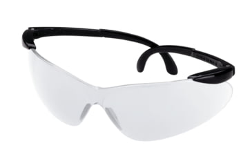 Image of Champion Targets Open Frame Shooting Glasses with Ballistic Black Matte Frame and Clear Lenses 40615