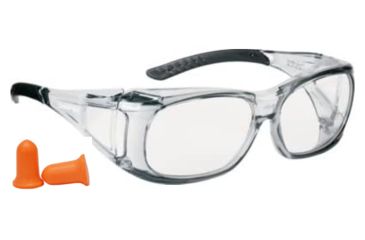 Image of Champion Traps and Targets Overspec Ballstic Glasses and Plugs, Clear, 40710