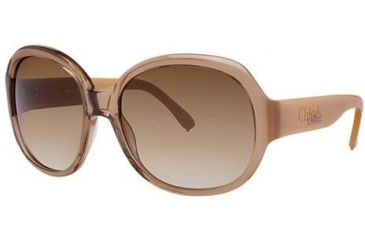 Image of Chloe CL2214A Sunglasses - Frame Camel, Lens Color Graduated Brown, Size 60/17mm CL2214A04