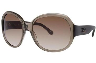 Image of Chloe CL2214A Sunglasses - Frame Kahki, Lens Color Graduated Kahki, Size 60/17mm CL2214A03