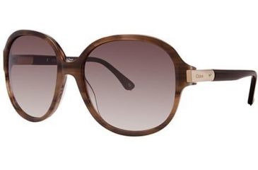 Image of Chloe CL2237 Sunglasses - Frame Brown Horn, Lens Color Gradient Brown CL223702