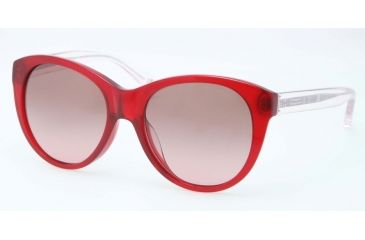 Image of Coach AUDREY L539 HC8064F Sunglasses 502914-54 - Burgundy Frame, Brown Rose Gradient Lenses