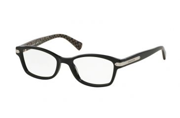 Image of Coach HC6065F Eyeglass Frames 5261-53 - Black/Black Military Sig C Frame