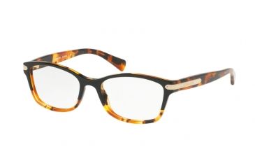 Image of Coach HC6065F Eyeglass Frames 5438-53 - Black Tortoise/Tortoise Frame