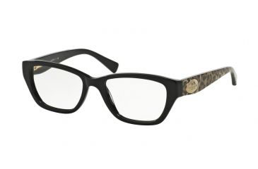 Image of Coach HC6070F Single Vision Prescription Eyeglasses 5342-53 - Black/Wild Beast Frame