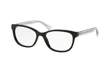 Image of Coach HC6072F Eyeglass Frames 5327-52 - Black Glitter/Crystal Frame