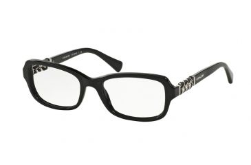 Image of Coach HC6075QF Single Vision Prescription Eyeglasses 5002-52 - Black Frame