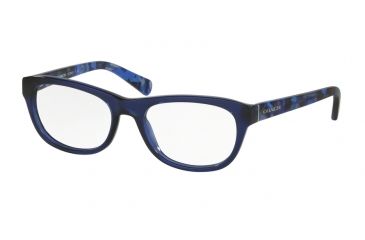 Image of Coach HC6081 Eyeglass Frames 5349-51 - Blue Black Mosaic/Navy Frame