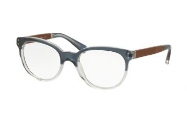 Image of Coach HC6084QF Bifocal Prescription Eyeglasses 5384-52 - Cornflower Crystal/Saddle Frame