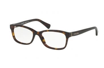Image of Coach HC6089 Progressive Prescription Eyeglasses 5120-49 - Dark Tortoise Frame