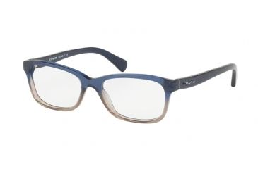 Image of Coach HC6089 Progressive Prescription Eyeglasses 5474-49 - Denim Taupe Glitter Gradient Frame