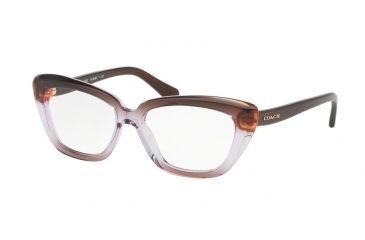 Image of Coach HC6090 Eyeglass Frames 5401-52 - Purple Brown Gradient/Brown Frame