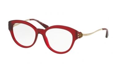 Image of Coach HC6093F Single Vision Prescription Eyeglasses 5419-53 - Burgundy/light Gold Frame